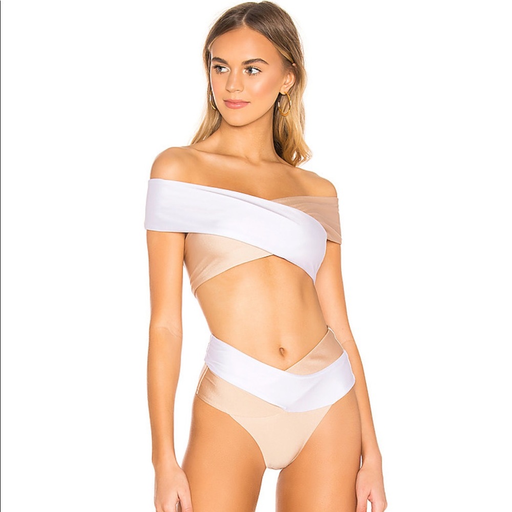 Gizelle Bikini in Nude & White